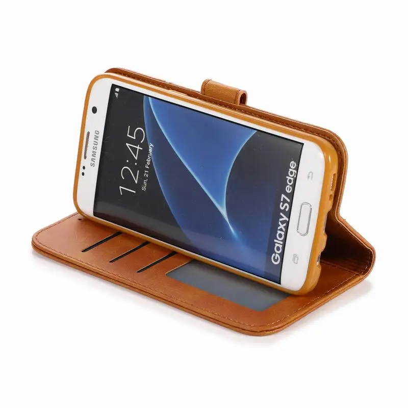 Кожаный чехол-кошелек для samsung Galaxy S7 S6 Edge, samsung S8 S9 S10 Plus, чехол, роскошный чехол-книжка, чехол для телефона, чехол s S10e