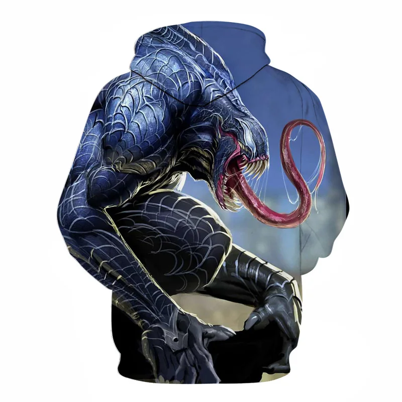 New Customized Fashion Cotton Hoodies with Venom Jumper Pullover Women Casual Long Sleeve Hoodies Topshirt Dropshipping