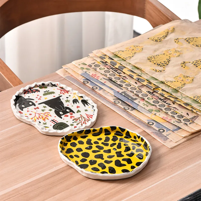Ceramic Transfer Paper New Underglaze Cartoon Decal Paper DIY Ceramic Coloring Transfer Paper Jingdezhen High Temperature Underglaze Decal