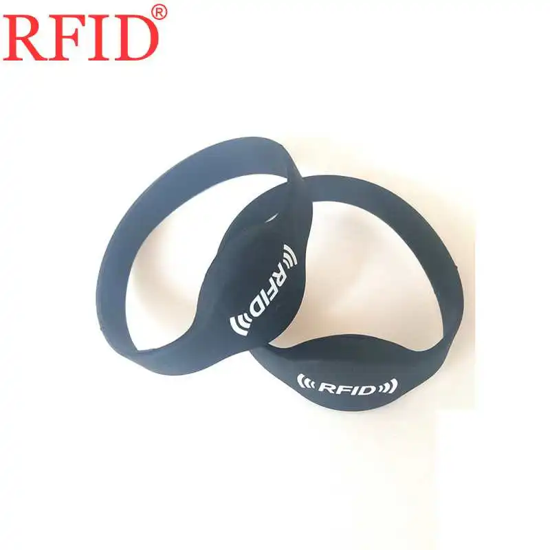ID 125 кГц T5577 перезаписываемый браслет RFID силикагель водонепроницаемый черный браслет аксессуары для контроля доступа Быстрая - Цвет: 1pcs Random Color
