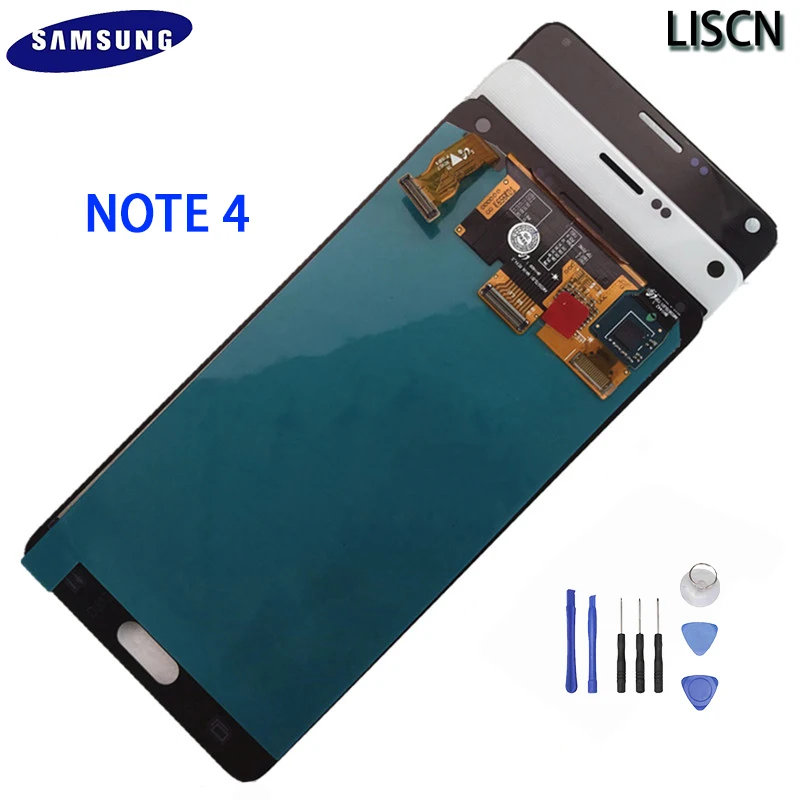 Note4 Оригинал 5 7 ''ЖК дисплей для SAMSUNG Galaxy Note 4 N910 N910C N910A N910F N910H ЖК сенсорный экран