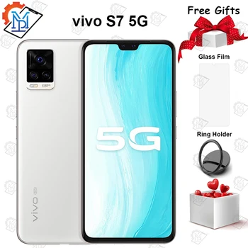 Перейти на Алиэкспресс и купить Новый оригинальный смартфон vivo S7, телефон с экраном 6,44 дюйма AMOLED, 8 ГБ + 128 ГБ, Восьмиядерный процессор Snapdragon 76, камера 4000 МП, аккумулятор мАч