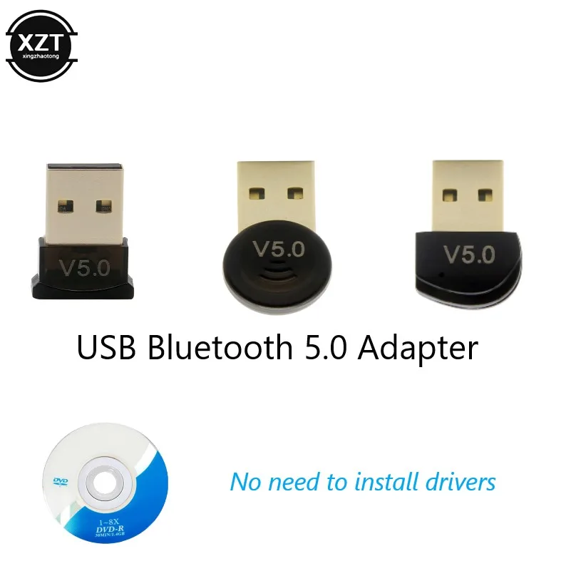 

Mini USB Bluetooth 5.0 Adapter receptor Receiver transmitter Aux Adaptador bluetooth Dongle computer PC adapter V5.0 Music