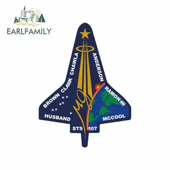 

EARLFAMILY 13cm x 9.7cm for Columbia Mission Personality Creative VAN Car Stickers Anime Graffiti Sticker Repair 3D Vinyl Decal