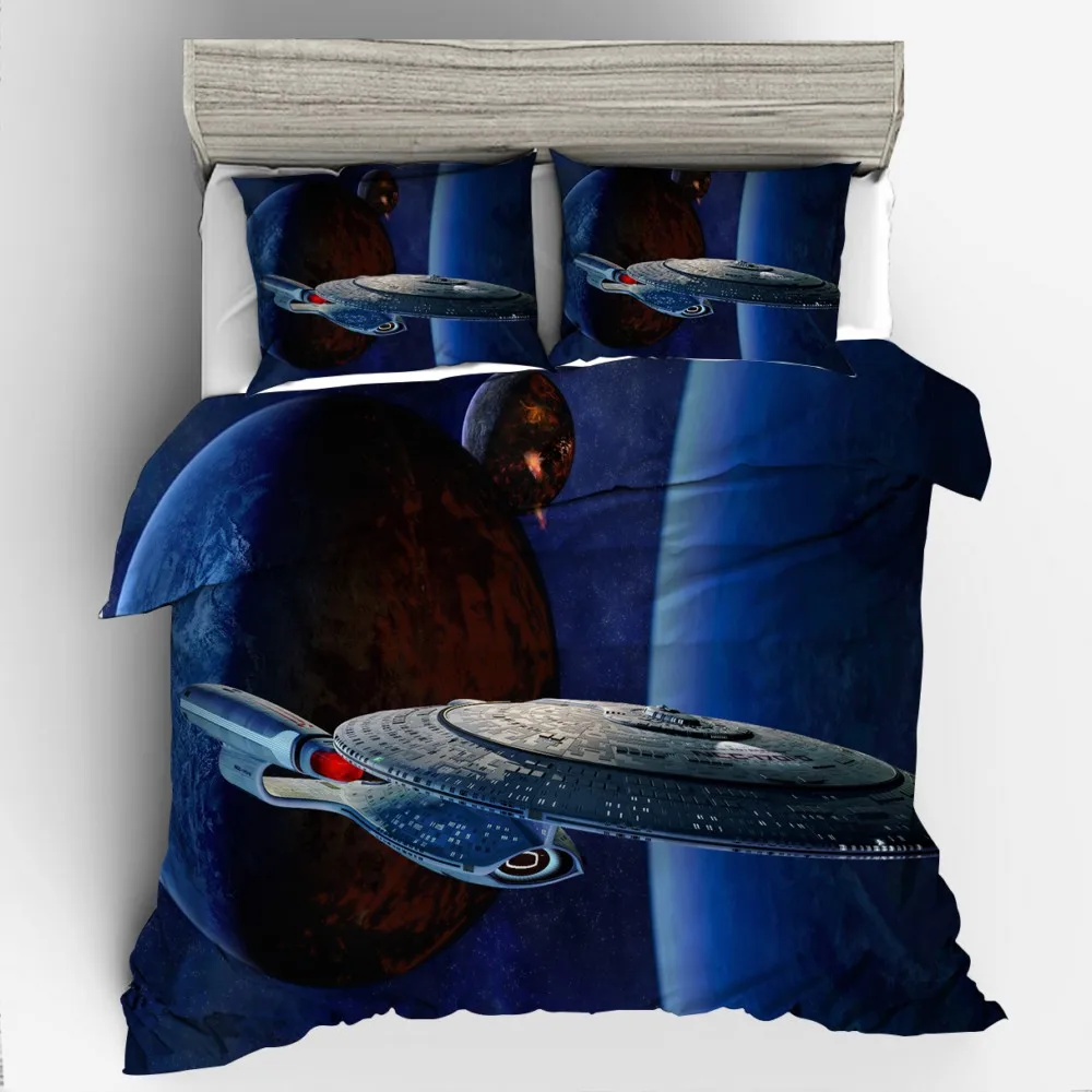 Dropshipping Bedding Set 3D Printed Duvet Cover Bed Set Star Trek Home Textiles for Adults Bedclothes with Pillowcas