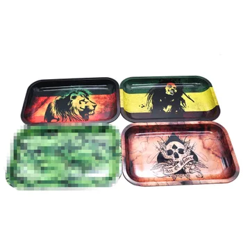 

New large cigarette operating panel 27.5*17.5cm trolley accessories tinplate cigarette tray cigarette tool tobacco storage tray
