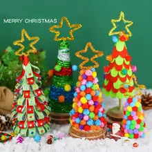 Arbre de noël à faire soi même, décorations de joyeux noël pour la maison, cadeaux de noël, jouets du nouvel an, 2021