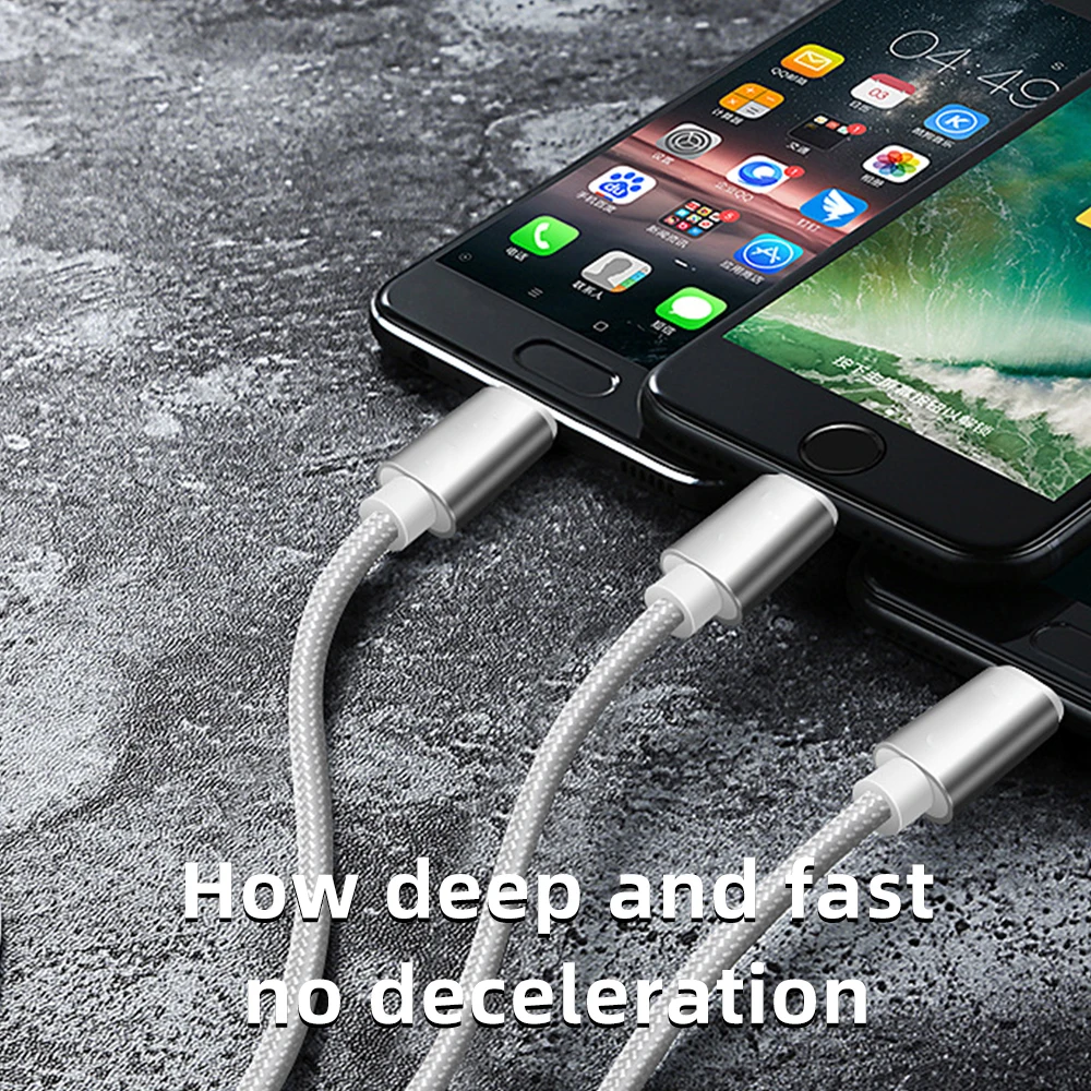 FDBRO 3 в 1, кабель USB для телефона, type-C, Micro USB для iPhone X, 8, 7, 6, iPad, 3A, зарядка для samsung, Micro usb, USB C, кабель для iPhone