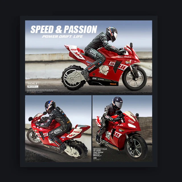 Self-balancing Fancy Stunt Simulation RC Motorcycle Move Sideways Stunt Driving In Situ Rotation Racing Kid's Remote Control Toy 5