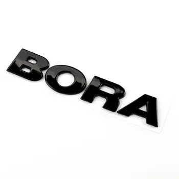 

Gloss Black Car Rear Trunk Lid BORA Emblem Decal Sticker Badge Logo for VW Volkswagen Bora