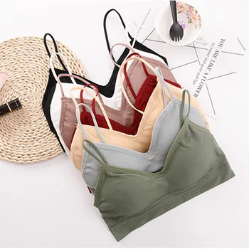 

Seamless Women Sexy Crop Tops Tube Top Female Streetwear Sleeveless Camis Sports Lingerie Tee Bra Crop Top Top Tank