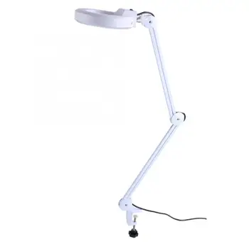 

Cosmetic Tattoo Lamp Manicure 5x Magnifying Lighted Desk Lamp Magnifier Light With Clamp Makeup Tool Kits