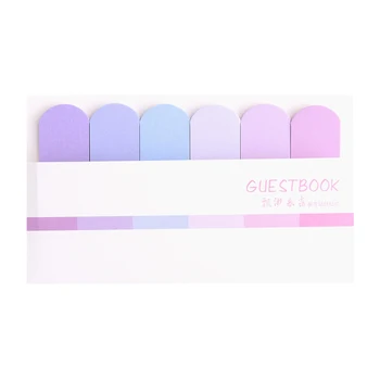 

6 Colors Gradient Cute Kawaii Memo Pad Sticky Notes Index Posted It Planner Stickers Notepads Stationery Office School Supplie