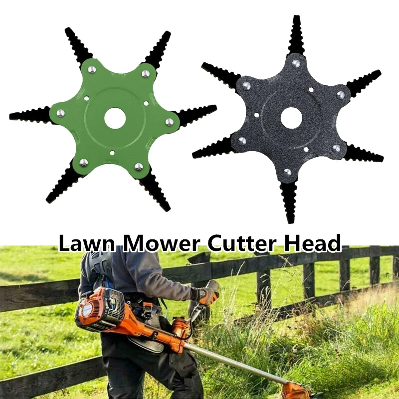 Toothed Style Lawn Mower Blade Six Leaf Blade Grass Trimmer Six Tooth