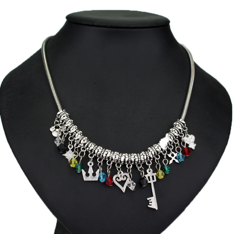 

Hot Selling Kingdom Hearts Necklace Small Accessories Combination Alloy Necklace Europe And America Films And Television Product