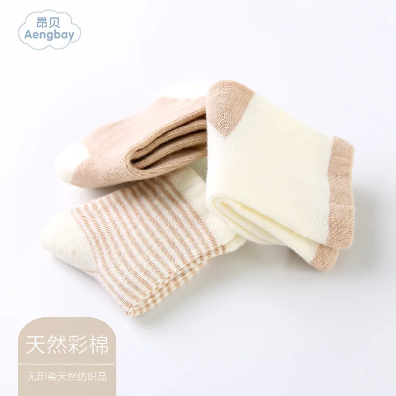 

Ang bei Newborns Infant 0-6 Month Autumn Pure Cotton Socks 0-1-Year-Old Men And Women Baby Socks Relent