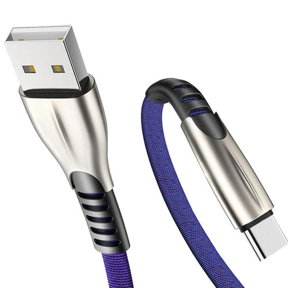 Кабель usb type C 3,1 кабель быстрой зарядки для samsung Galaxy Note 10 huawei P20 P10 Pro lite Mate20 Pro зарядный кабель для мобильного телефона - Цвет: Blue Length 2m