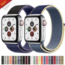 Спортивный ремешок для Apple Watch 42 мм 38 мм ремешок для часов 4 44 мм 40 мм Iwatch Серия 3 2 1 нейлоновый браслет дышащие аксессуары