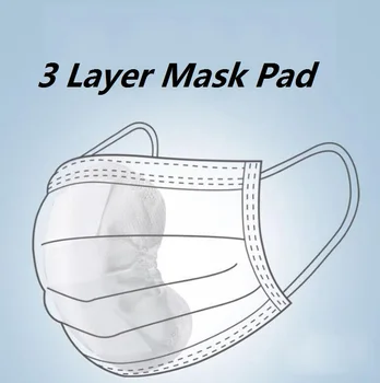 

Mask Filter Pad 10PCS 3 Layers Dustproof Mask Face Masks Disposable 3 Layers Dustproof Mask Facial Protective Cover Masks Set