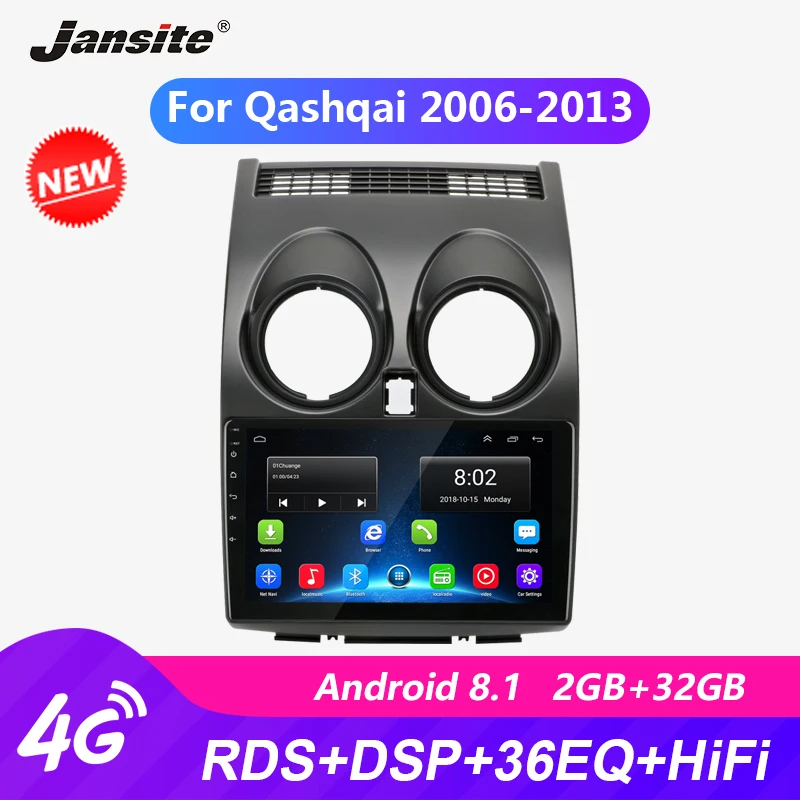 Jansite 9 &quotR9 Android автомобильное радио для Nissan Qashqai 2006 2013 RDS DSP плеер сенсорный экран 2G +