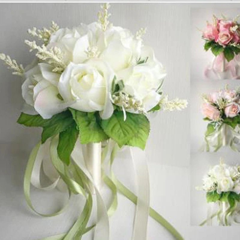 Wedding Flowers Bridal Bouquet Artificial Roses