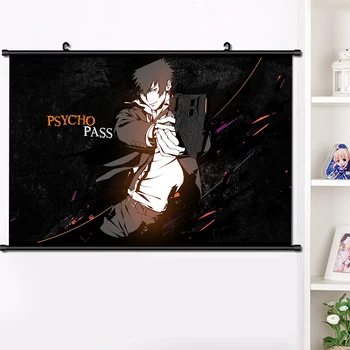 

Anime Psycho-Pass Tsunemori Akane Ginoza Nobuchika Wall Scroll Poster Manga Wall Hanging Poster Home Decoration Art 40x60cm