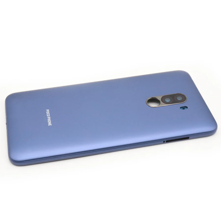Для Xiaomi PocoPhone F1 крышка батареи задняя крышка Корпус задняя дверь чехол+ рамка для камеры для Xiaomi Pocophone F1 замена крышки батареи