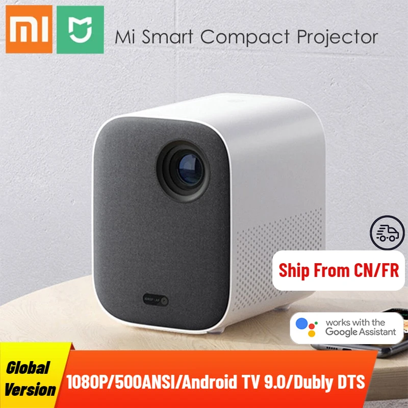 Проектор Xiaomi Mijia 1080P Full HD Android TV 9 0 дюйма 500ANSI 2 4 ГГц|Смарт-гаджеты| |