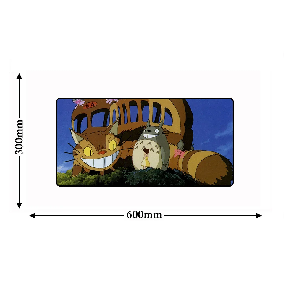 600*300 мм большой игровой коврик для компьютерной мыши в стиле аниме Totoros с