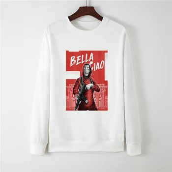 

Loose Cute Funny Punk Gym La Casa De Papel Hatless Hoodies Sweatshirt Women Hot Sale High Quality Money Heist Tracksuit Jacket