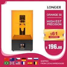 Longer orange 30 sla impressora 3d com alta precisão 2 k lcd kit de impressora 3d com matriz resina uv led corpo de metal completo impressão 3d 3D Drucker Printer 3d