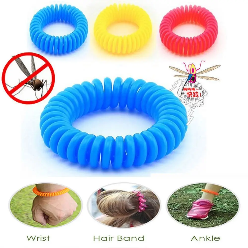 

1Pc Anti Mosquito Repellent Bracelets Hair Tie Multicolor Pest Control Bracelets Insect Protection Camping Outdoor Adults Kids