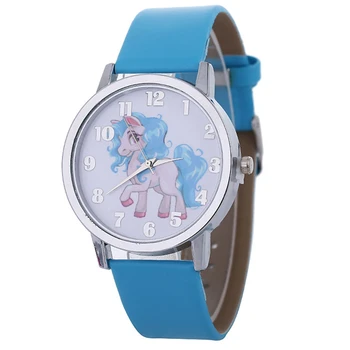 

Unicorn Watch Children's Watch Carton Animal Kids Girls Leather Band Analog Alloy Quartz Watches Wristwatches