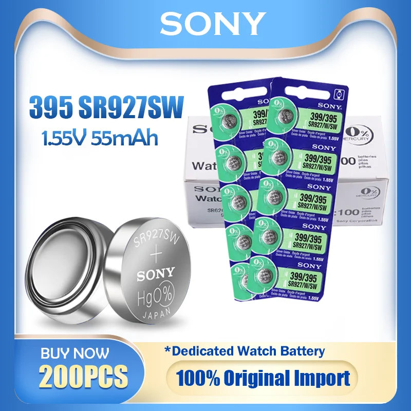 200PCS Sony 395 399 AG7 SR927SW SR927W SR927 LR927 LR927W For Pedometer ...