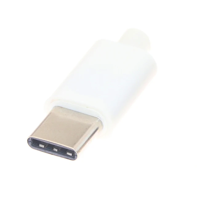 2pcs 5pcs 10pcs  Type-C usb3.1 Connectors Jack Tail 24 pin Male Plug Electric Terminals welding DIY data cable OGT accessories white