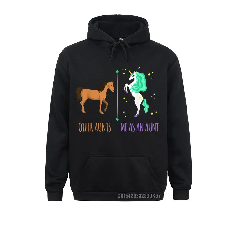 Classic Long Sleeve Hoodies Summer Fall Fitted  Clothes Men's Sweatshirts Me As Aunt Other Aunts Horse Unicorn Lover Cute Funny Gift T-Shirt__A10161 Me As Aunt Other Aunts Horse Unicorn Lover Cute Funny Gift T-Shirt__A10161black