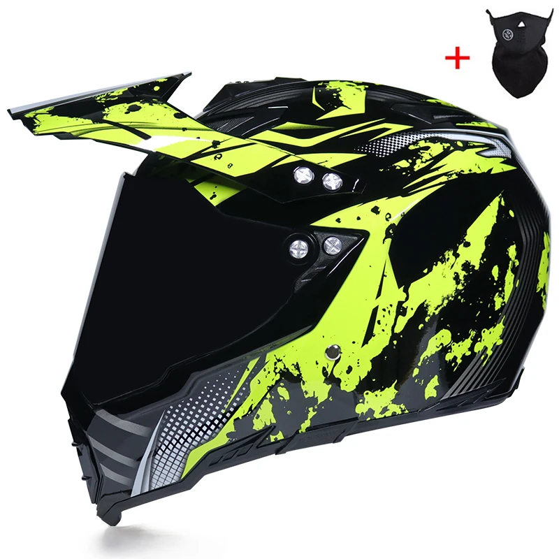 MSUEFKD внедорожный мото rcycle шлем с солнцезащитным козырьком moto-Cross moto cross шлем с двойным щитком racing moto - Цвет: b4c