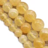 Natural Citrines Round Stone Beads For Jewelry Making DIY Necklace Bracelet 6mm-10mm Spacer Loose Beads crystal 15