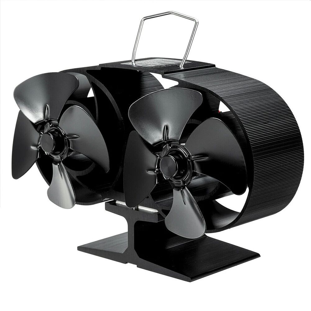 

Fireplaces Stove Fan 8 Blades Heat Powered for Large Room Wood Log Fire Burning FP8
