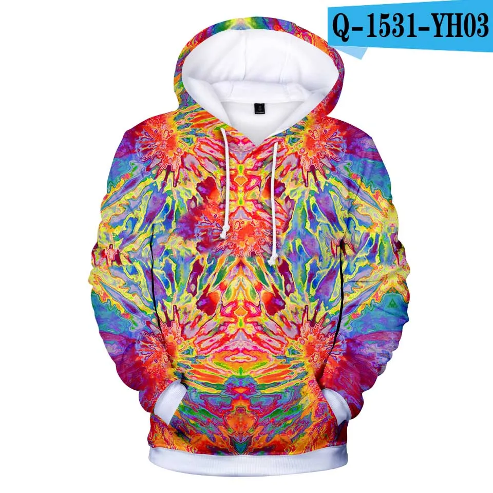 Синий Красочные толстовки с капюшоном Tie Dye для мужчин/женщин, толстовка с волшебным вихревым рисунком, 3D шапка с капюшоном, мужские зимние куртки Hoondie Polluvers - Цвет: Синий