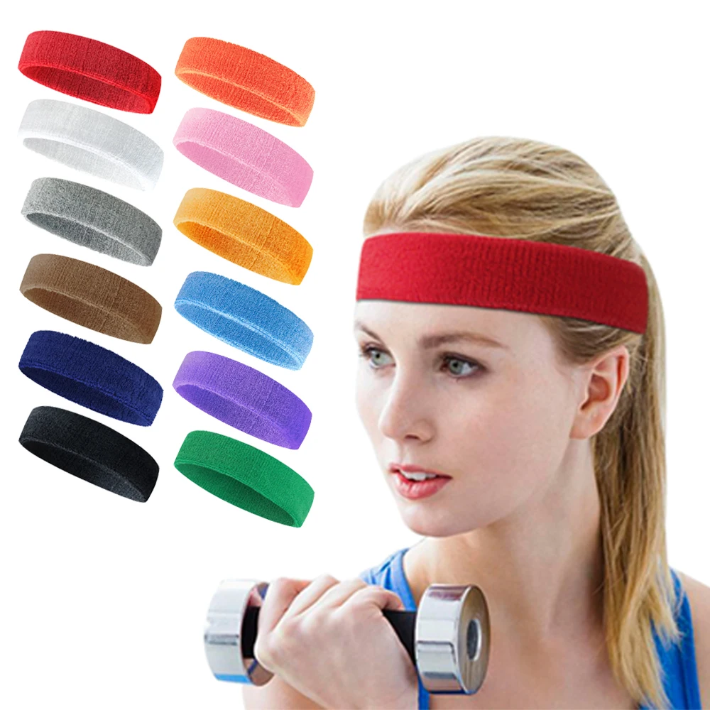 

1PCS Yoga Headband Sports Gym Stretch Head Band Mens Women Sweatproof Breathable Hair Band Sweat Sweatband