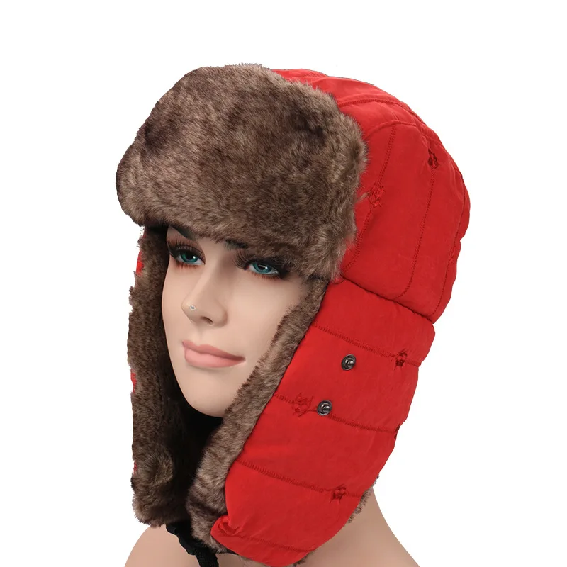 

Outdoor Face And Neck Mask Snow Cap Mountaineering Ski Riding Winter Hat Embroidery Lei Feng Hat