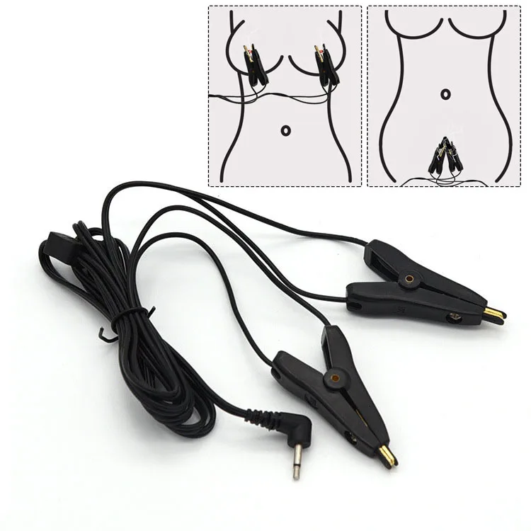 BDSM Electric Wartenberg Wheel Metal Gear Roller Clit Nipple Stimulator Electro Shock Penis Ring Nipple Clamps/Pad Adult Sex Toy