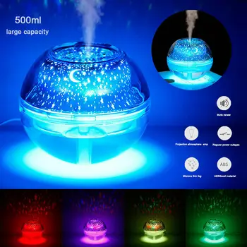 

500ml Night LED Lamp Aromatherapy Oil Air Diffuser Ultrasonic Humidifier