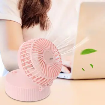 

Mini Portable Folding Handheld Necklace Fan USB Charging Cooling Electric Mirror Fan for Home Office Desktop Outdoor Accessories
