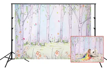 

photo backdrop for professinal photo studio decoration forest flower Party photo background Decoration newbron photograph SM337