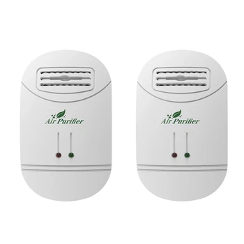 

2X Ionizer Air Purifier for Home Negative Ion Generator Air Cleaner Remove Formaldehyde Smoke Dust Purification-US Plug