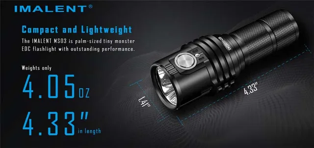 IMALENT MS03 3xcree XHP70.2 13000 Lumens EDC lampe de Poche LED