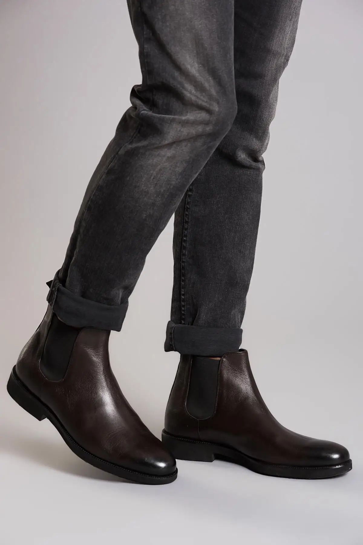

Pearl Genuine Leather Brown Men Boots 120130000357