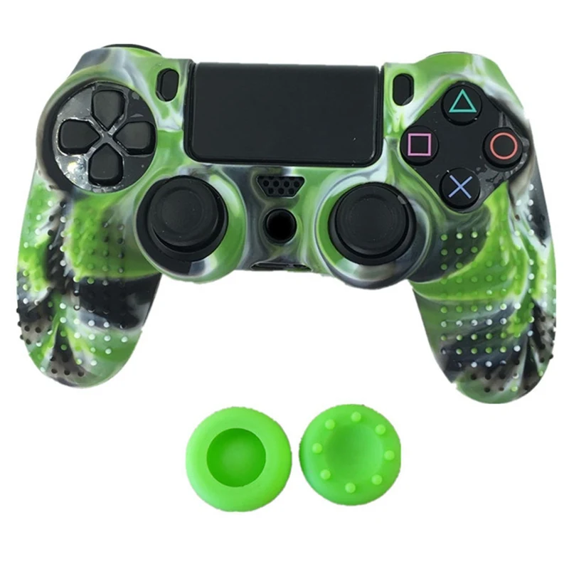 8 цветов Противоскользящий силиконовый чехол для sony playstation Dualshock 4 PS4 DS4 Pro тонкий контроллер и ручка